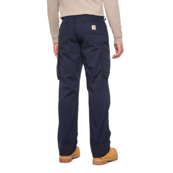 CARHARTT NWOT Loose Fit Force Broxton Cargo Pant in Navy - Picture 2 of 7